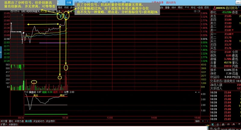 【实时星光分时】金钻主副图指标 高抛低吸分时做T专用利器 手机电脑通用无未来函数