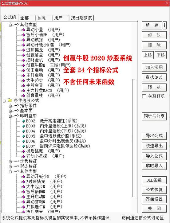 创赢牛股2020炒股系统股票指标源码，主图幅图选股预警指标