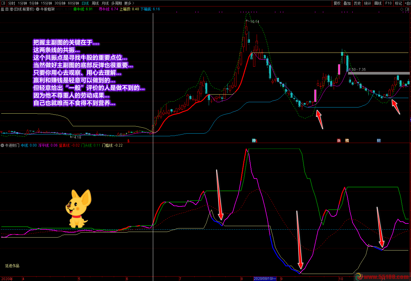 廷进《牛股框架》指标公式源码，原创主图通达信贴图